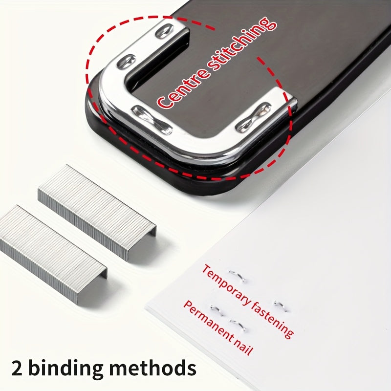 M&G Deluxe Rotating Stapler Featuring 1000 Staples - Desktop Staplers Capable of Handling 25 Sheets, Designed for Multiple Functions, Efficient Use, with a User-Friendly Mechanism And Robust Build, Ideal for Office And School Supplies