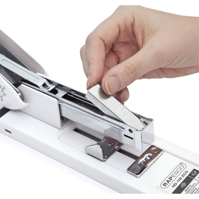 Heavy Duty Stapler, ECO - Sheet Capacity, White 1386, Office Supplies, Home Office Tools, Durable Construction, Sturdy Design, Reliable Mechanism, Robust Build, Manual Stapler, Highcapacity Stapler