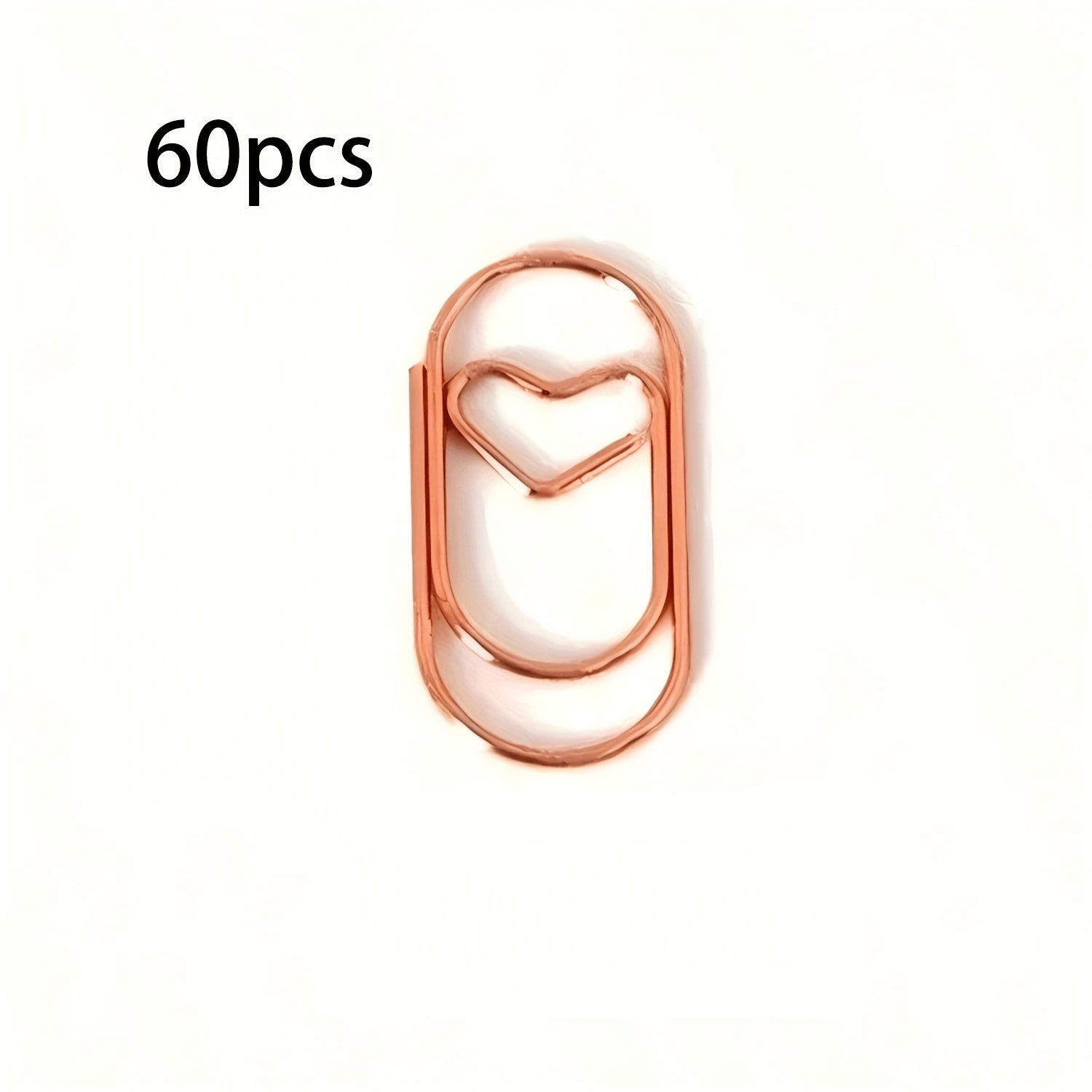 30\u002F60 Mini Heart-Shaped Paper Clips - Golden Metal Heart Clips, Cute Durable Office Supplies with Polished for Documents, Scrapbooking, Journals, Planners - Decorative Folder Clips for Handmade Crafts & Gift Ideas (Compatible for)