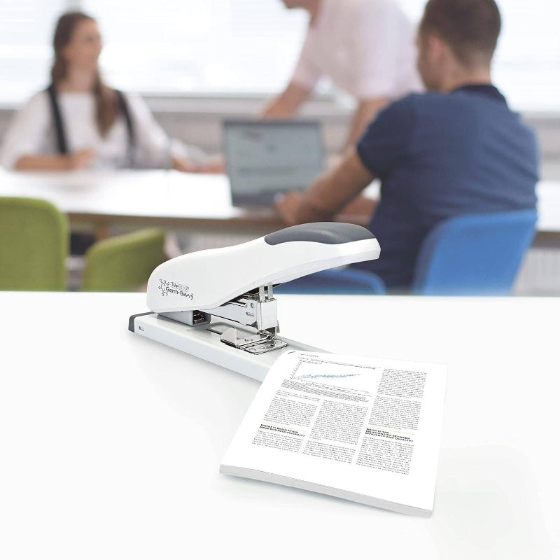 Heavy Duty Stapler, ECO - Sheet Capacity, White 1386, Office Supplies, Home Office Tools, Durable Construction, Sturdy Design, Reliable Mechanism, Robust Build, Manual Stapler, Highcapacity Stapler