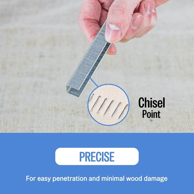 10, 000 Counts Meite 21 Gauge 1\u002F2-inch Crown Upholstery Staples | 304 Stainless Steel with 3\u002F8-inch Leg Length, Heavy Duty for Staple Gun MT8016