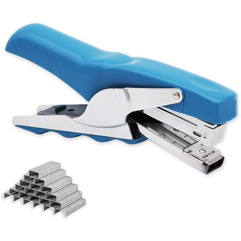Stapler with 1000 Staples-Plier Stapler Save 60 PowerGood for Stapling at Home School or Warehouse Blue 4 Pack