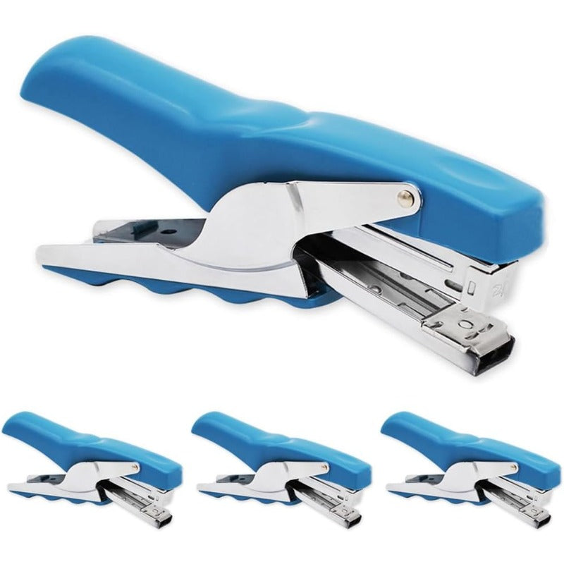Stapler with 1000 Staples-Plier Stapler Save 60 PowerGood for Stapling at Home School or Warehouse Blue 4 Pack