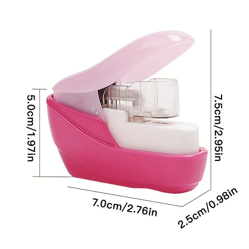 1pc of a Needleless Stapler, a Temporary Binding Stapler, a Handheld Small Needleless Stapler