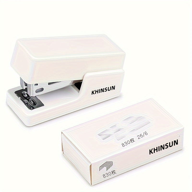 Portable Stapler Portable Desktop Stapler | 26\u002F6 Office Stapling Machine, Paper Binding Tool, Stationery
