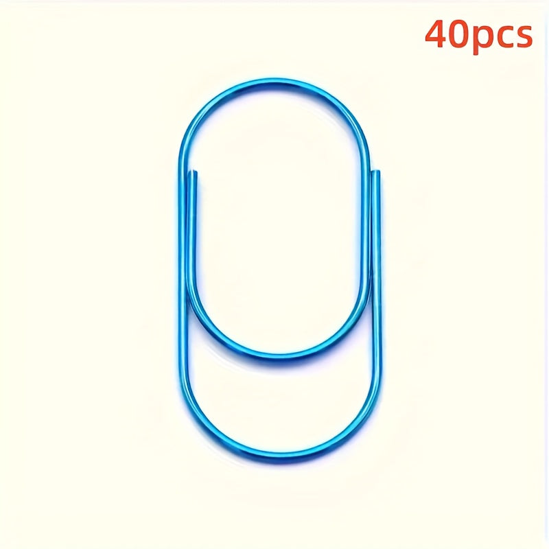40pcs Large Heavy-Duty Metal Paper Clips Suitable for Office,, for binding thick documents & Heavy Pages - Metal Clips for Bulletin Boards, Crafts, Repairs