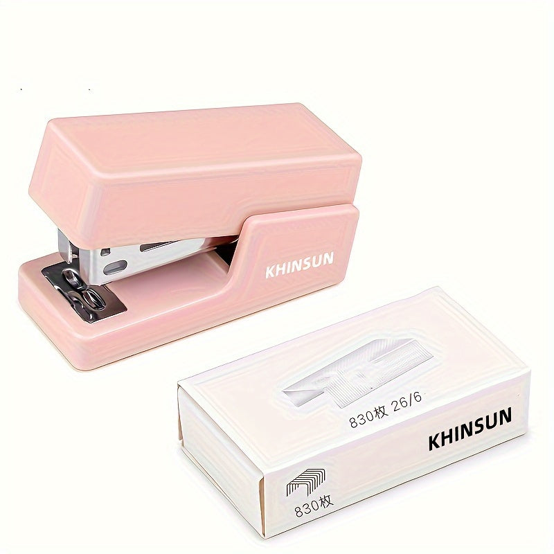 Portable Stapler Portable Desktop Stapler | 26\u002F6 Office Stapling Machine, Paper Binding Tool, Stationery