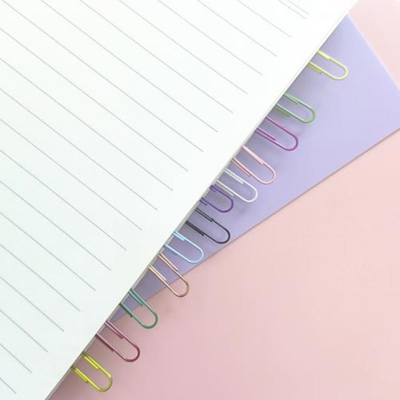 1800pcs Small Paper Clips Assorted Colored PaperClips Set for Office Supplies Organizer School and Personal Use, Paper Craft Supplies Paper Clips, School Stationery, Desk Accessories, Assorted Colors, Vibrant Clips