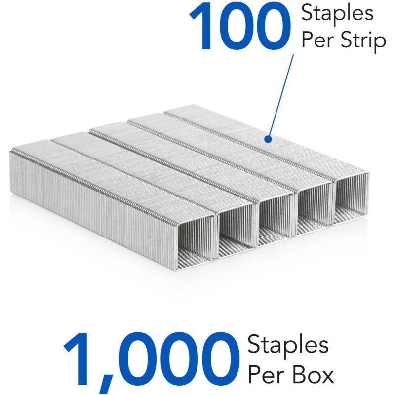 Heavy Duty, 1\u002F2 Inch Length, 90 Sheet Capacity, \u002F Strip, 1000\u002FBox, 1 Pack 35312