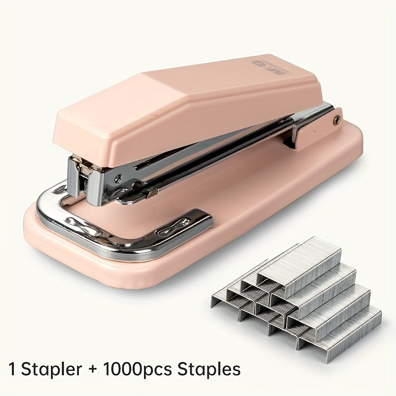 M&G Deluxe Rotating Stapler Featuring 1000 Staples - Desktop Staplers Capable of Handling 25 Sheets, Designed for Multiple Functions, Efficient Use, with a User-Friendly Mechanism And Robust Build, Ideal for Office And School Supplies