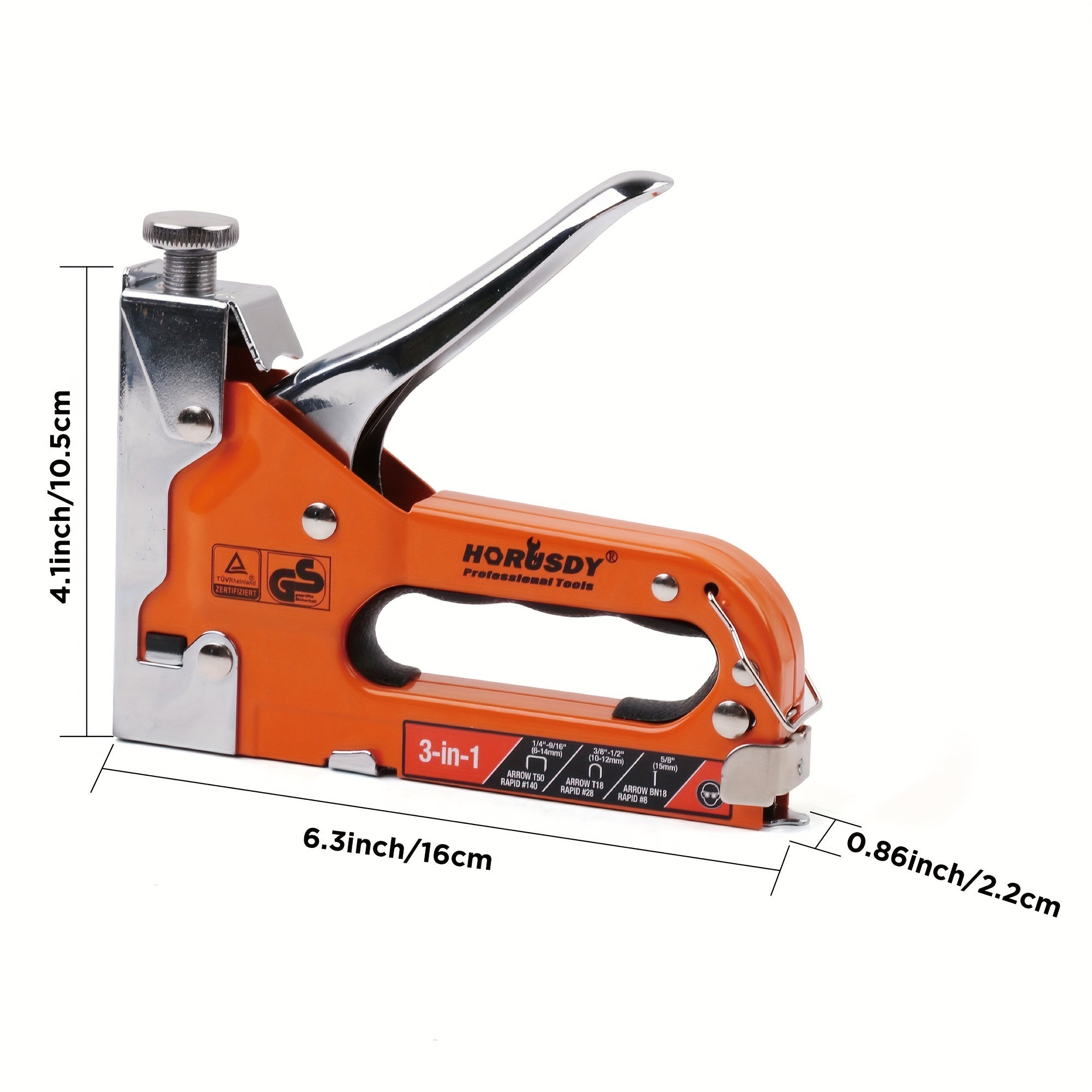 Heavy Duty | 3-In-1 HORUSDY Heavy Duty 3-In-1 Staple Gun | 3000 Staples, Upholstery, Furniture, Wood, Carpet, Carpentry, Projects, Repairs, Decoration