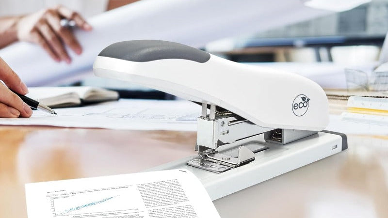 Rapesco Heavy Duty Stapler ECO HD-100 | 100 Sheet Capacity, White, Made of Other Plastic