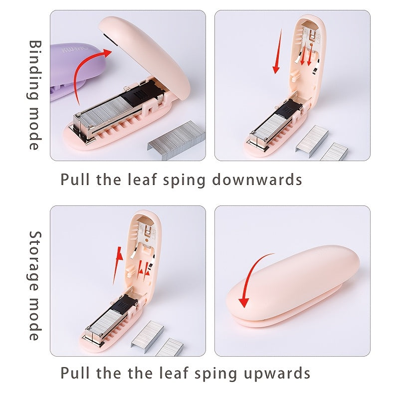 1pc  Stapler, Foldable Stapler, Easy to Carry