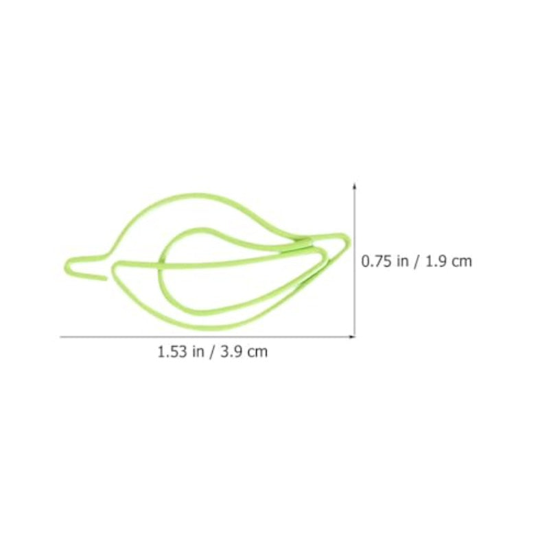 120pcs Paper Clip Paper Clip Office Paperclips Leaf Shaped Office plies Set Binder Folders Metal File Holder Small Paperclips s for Document Metal,  Document Organization, Unique Paper Clips, Stylish Stationery, Stationery Set, Students, Corporate