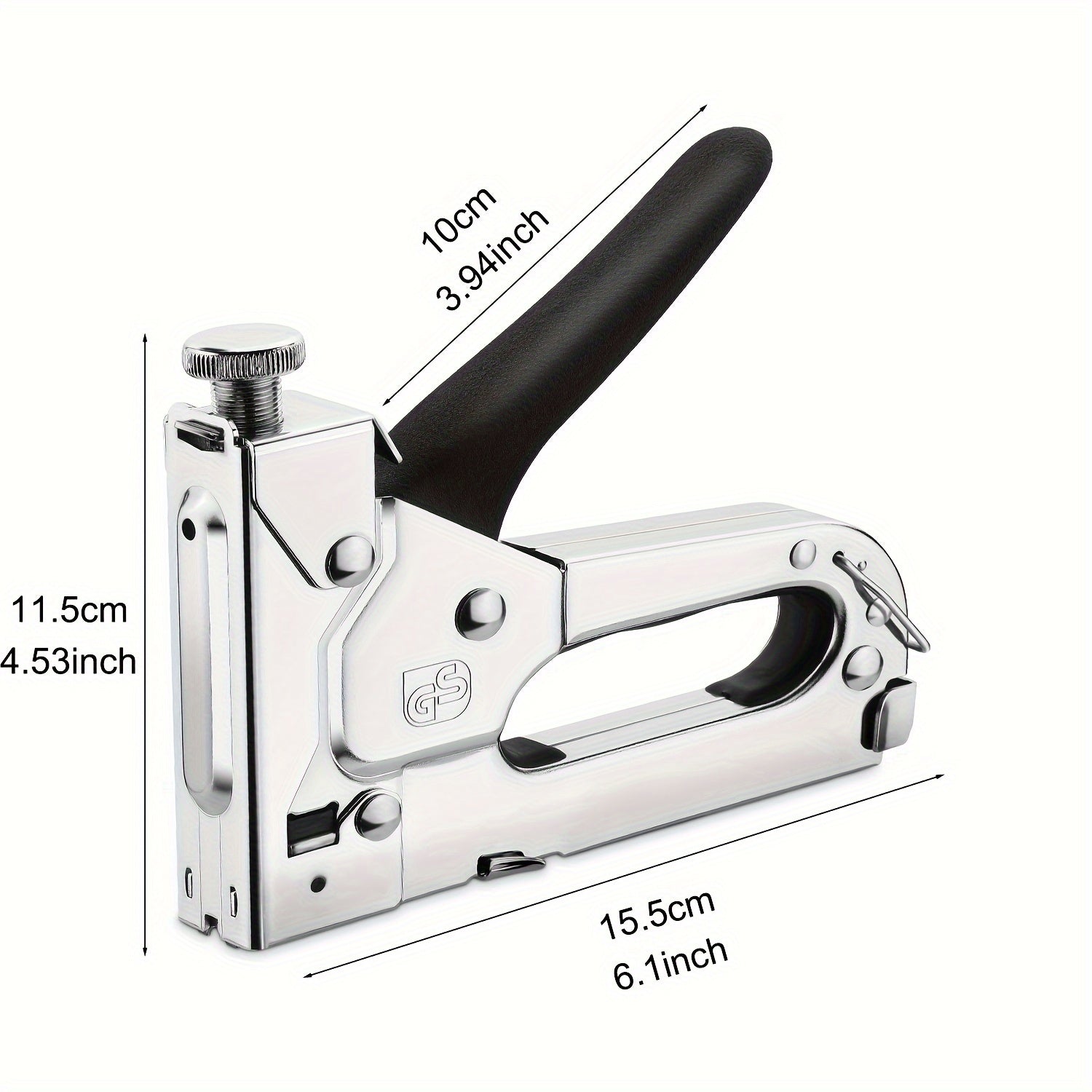 1pc, Bamda's 3in 1 Heavy Duty Staple Gun Kit with 300 Staples, Upholstery Stapler for Fixing Material, Decoration, Carpentry, Furniture, Doors and Windows