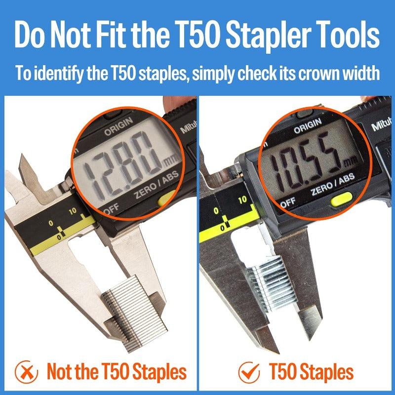 10, 000 Counts Meite 21 Gauge 1\u002F2-inch Crown Upholstery Staples | 304 Stainless Steel with 3\u002F8-inch Leg Length, Heavy Duty for Staple Gun MT8016