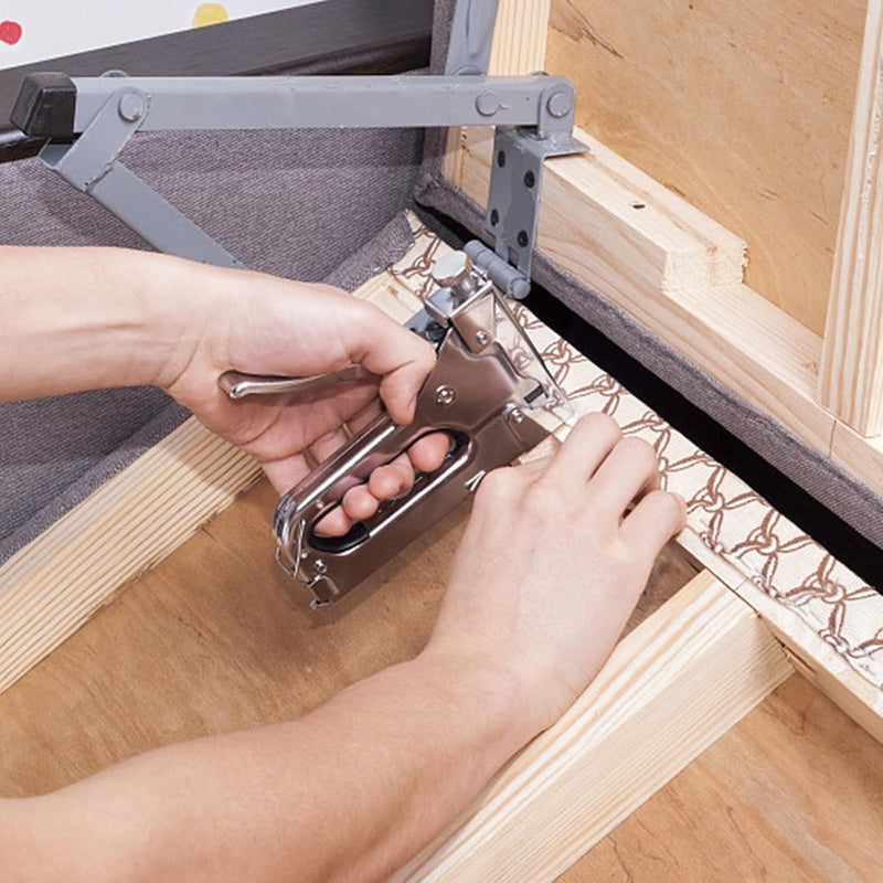 2000pcs 18 Gauge Narrow Crown Staples | 1\u002F2 Galvanized Finish Heavy Duty Staples for Pneumatic or Electric Stapler, Golden Color