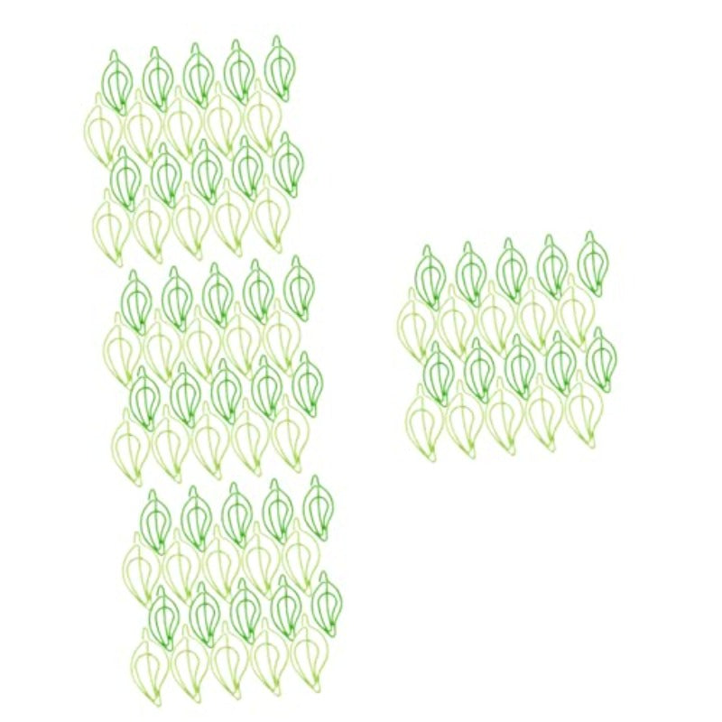 120pcs Paper Clip Paper Clip Office Paperclips Leaf Shaped Office plies Set Binder Folders Metal File Holder Small Paperclips s for Document Metal,  Document Organization, Unique Paper Clips, Stylish Stationery, Stationery Set, Students, Corporate